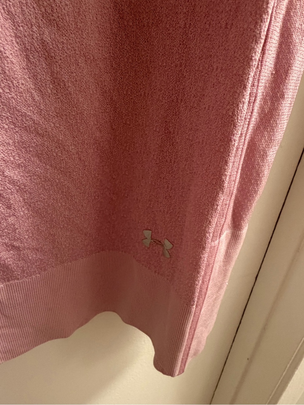 Under Armour Pink Cowl Neck Drawstring Knit Pullover Sweatshirt Size S - Picture 5 of 11